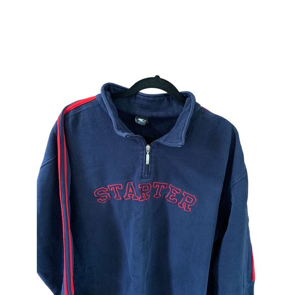Starter Mens Size XL Vinrtage Sweatshirt Pullover Red Letter spellout long Sleev - Picture 2 of 4